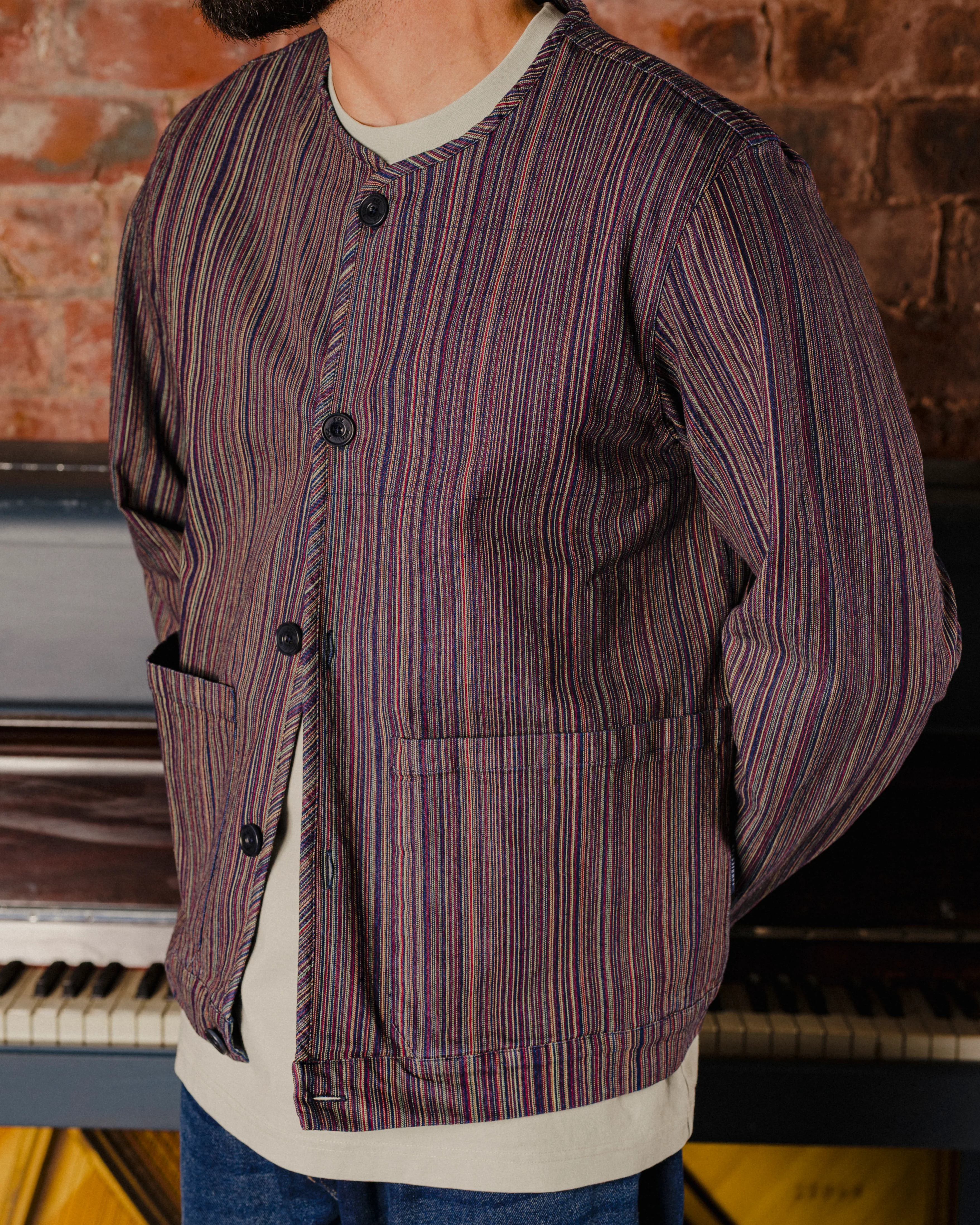 CLEVEDON COLLARLESS JACKET - Image 4