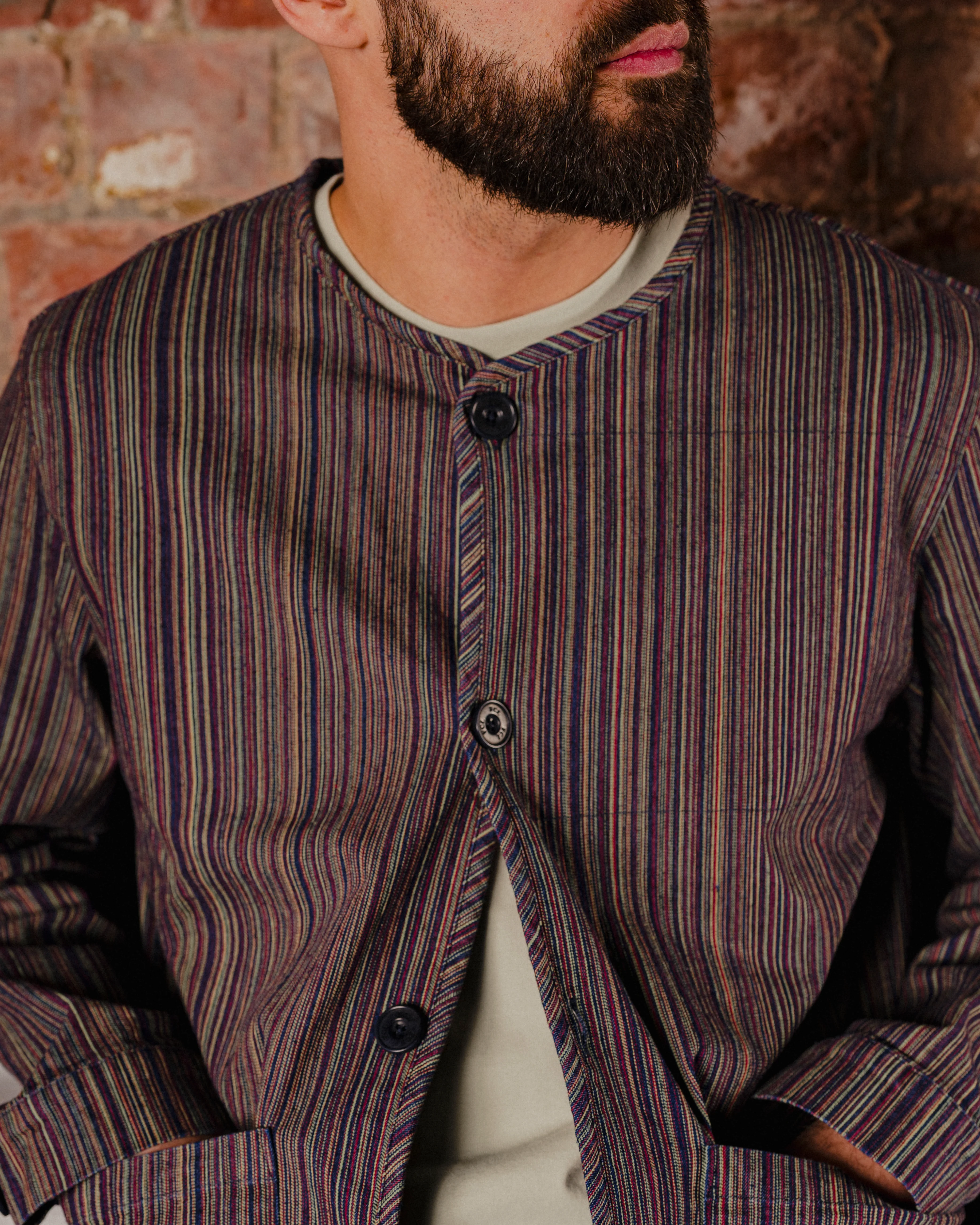 CLEVEDON COLLARLESS JACKET - Image 5